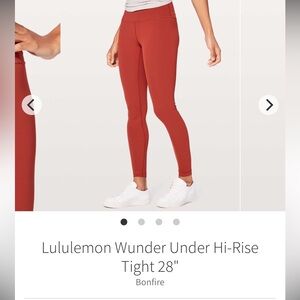 Lululemon Wunder Under Hi-Rise Tights